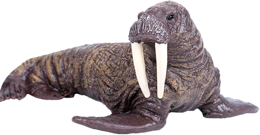 HOMNIVE Walrus Figures - Realistic Animal Figures Pretend Play Toy - Learning Educational Toy Christmas Birthday Gift Cake Topper Teacher Rewards for Kids Children