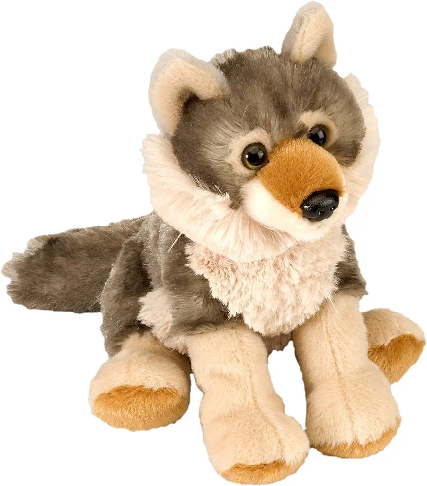 Wild Republic Wolf Plush, Stuffed Animal, Plush Toy, Gifts for Kids, Cuddlekins, 8 Inches