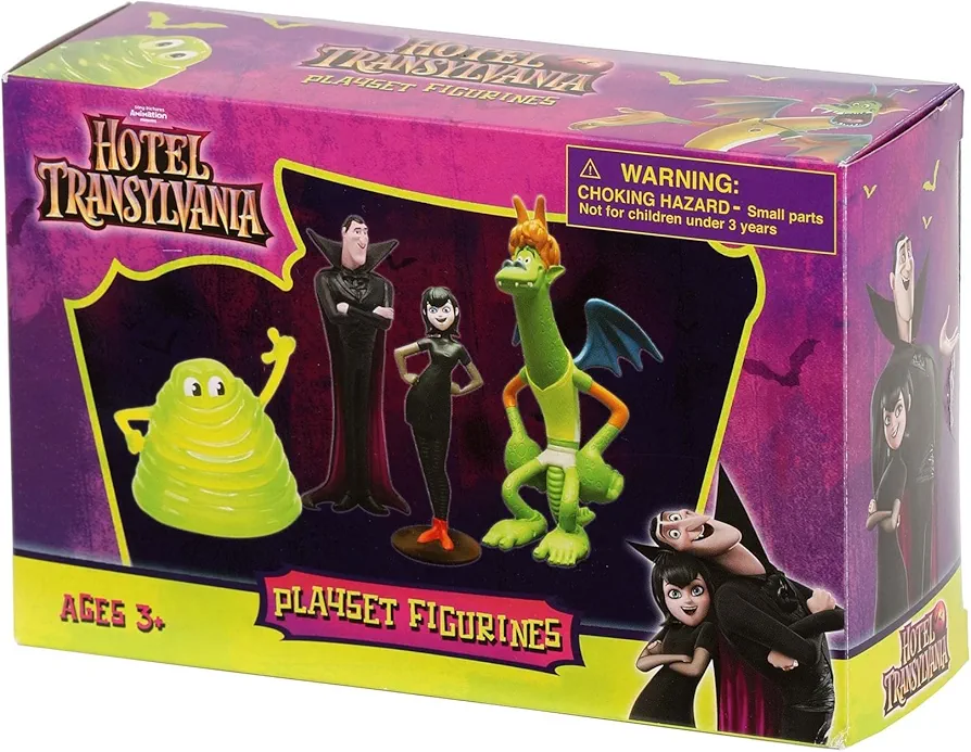 4 Pack Hotel Transylvania Figurines, Officially Licensed Hotel Transylvania Toys