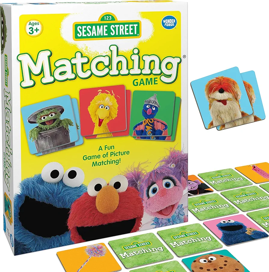 Wonder Forge Sesame Street Matching Game by Wonder Forge | Fun & Fast Memory Game for Kids Ages 3-5 | Features Beloved Characters | Ideal for Solo or Family Play