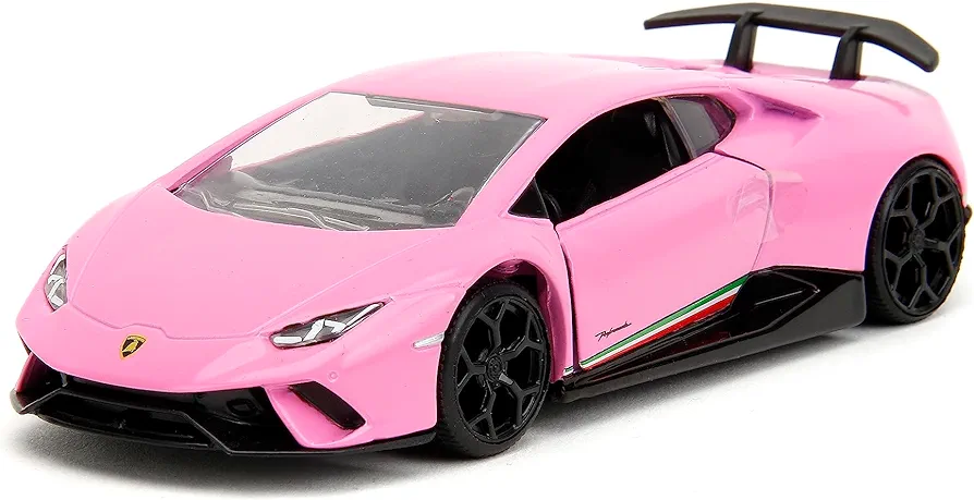 Pink Slips 1:32 W1 Lamborghini Huracán Performante Die-Cast Car, Toys for Kids and Adults(Glossy Pink)