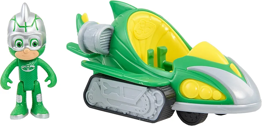 PJ Masks Turbo Blast Vehicles, Gekko-Mobile & Gekko Figure, Kids Toys for Ages 3 Up by Just Play