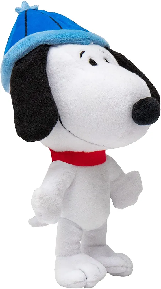 JINX Official Peanuts Collectible Plush Snoopy, Excellent Plushie Toy for Toddlers & Preschool, Blue Beanie