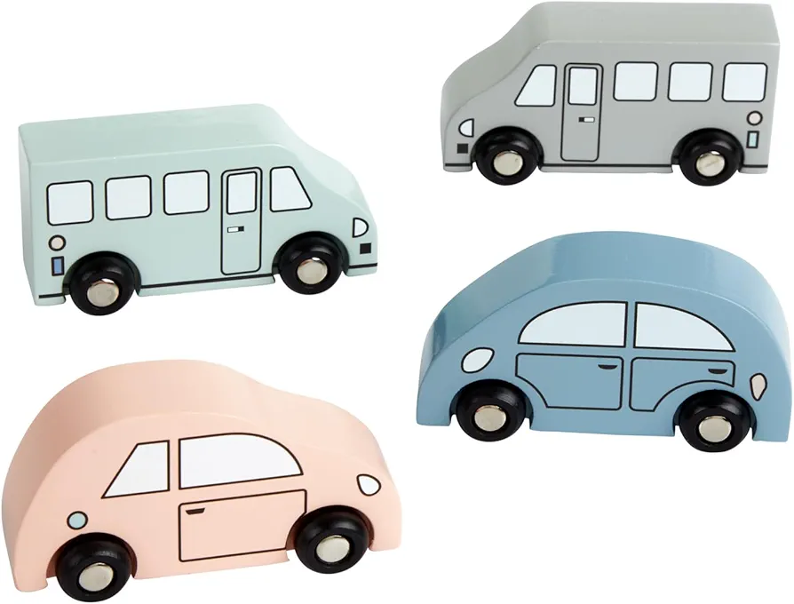 Excellerations Wooden Cars - Set of 4