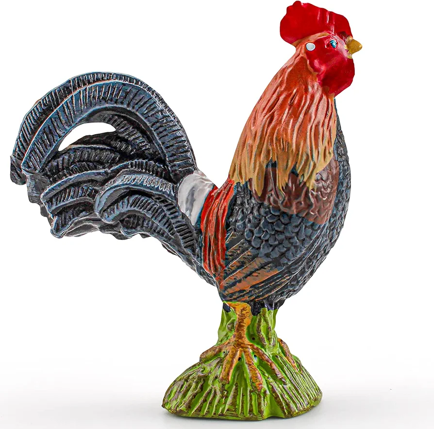 Rooster Toy Figurine Farm Animal Figurines for Toddlers Preschool Animals Figures Teaching Tools Educational Gift for Kids