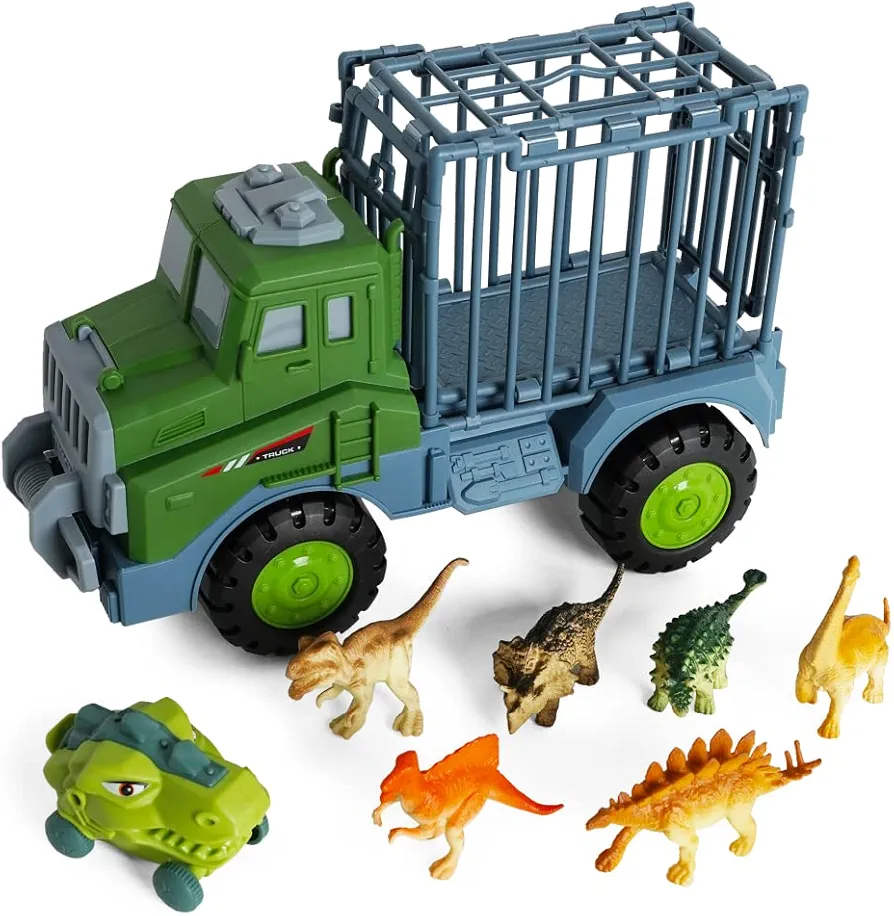 Boley Dinosaur Vehicle Toy with Small Dinosaur Figures and Dinosaur Cage - Educational Playset for Kids - Dinosaur Vehicle, Dinosaur Figures, Dinosaur Playset, Dinosaur Rescue, Prehistoric Adventure