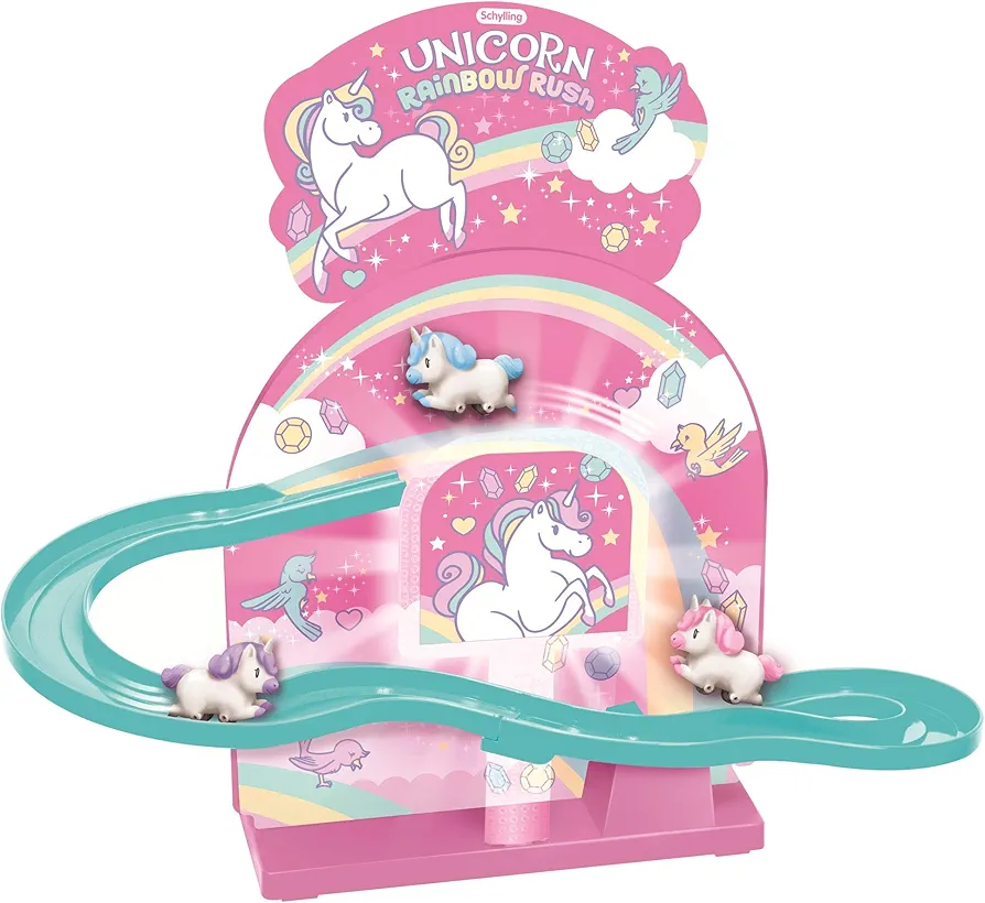 Schylling Unicorn Rainbow Rush, Pink