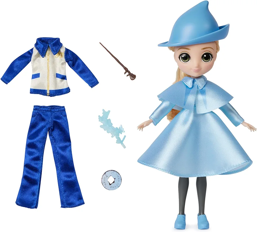 Wizarding World Harry Potter, 8-inch Fleur Delacour 10-piece Doll Gift Set with 2 Outfits and 8 Doll Accessories, Kids Toys for Ages 6 and up