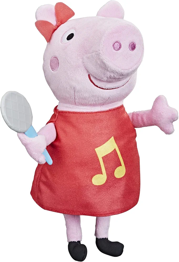 Peppa Pig Toys Oink-Along Songs Peppa, Singing Plush Doll, Preschool Toys for 3 Year Old Girls and Boys and Up