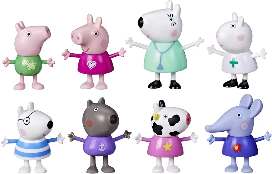 Peppa Pig Dr. Polar Bear Calls On Peppa and Friends Figure Pack, Includes 8 Figures, Preschool Toys, Ages 3 and Up (Amazon Exclusive)