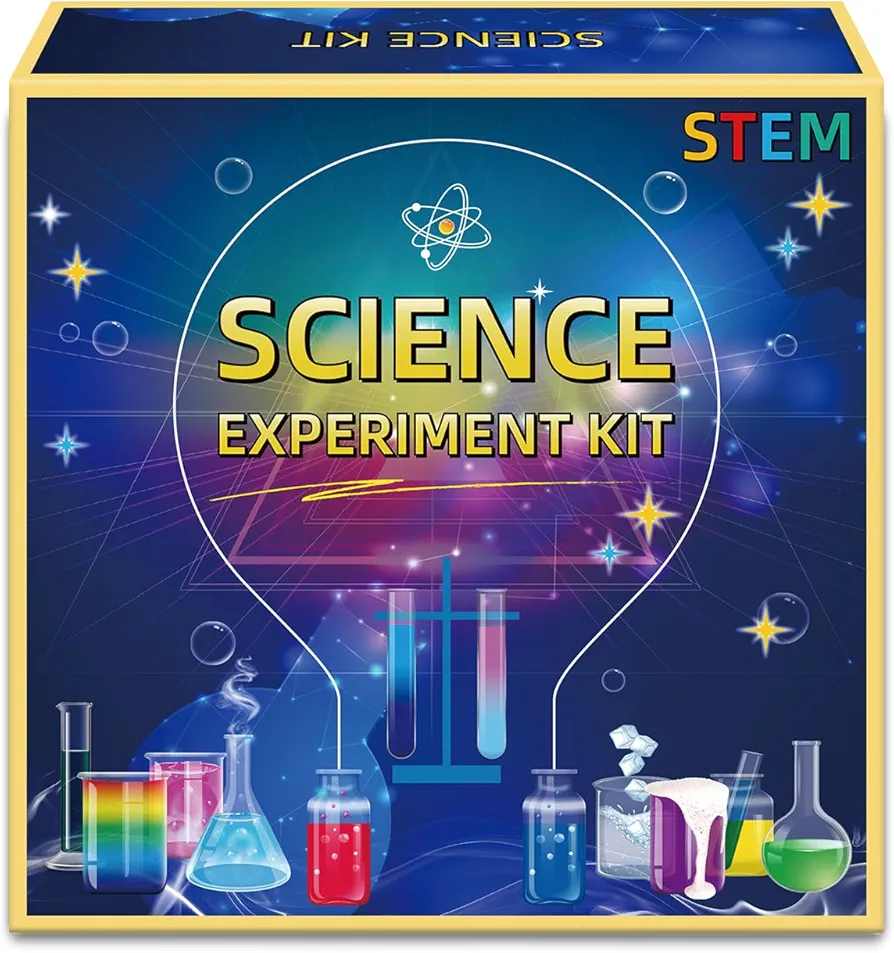 Science Experiment Kit for Kids, Boys & Girls Age 4-5-6-7-8, Science Gift for 4-8 Year Old Kids, STEM Learning & Educational Toys, Preschool Activities (Science Magic Kit)