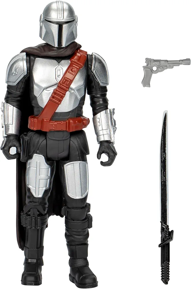 STAR WARS Epic Hero Series The Mandalorian 4-Inch Action Figure & 2 Accessories, Toys for 4 Year Old Boys and Girls