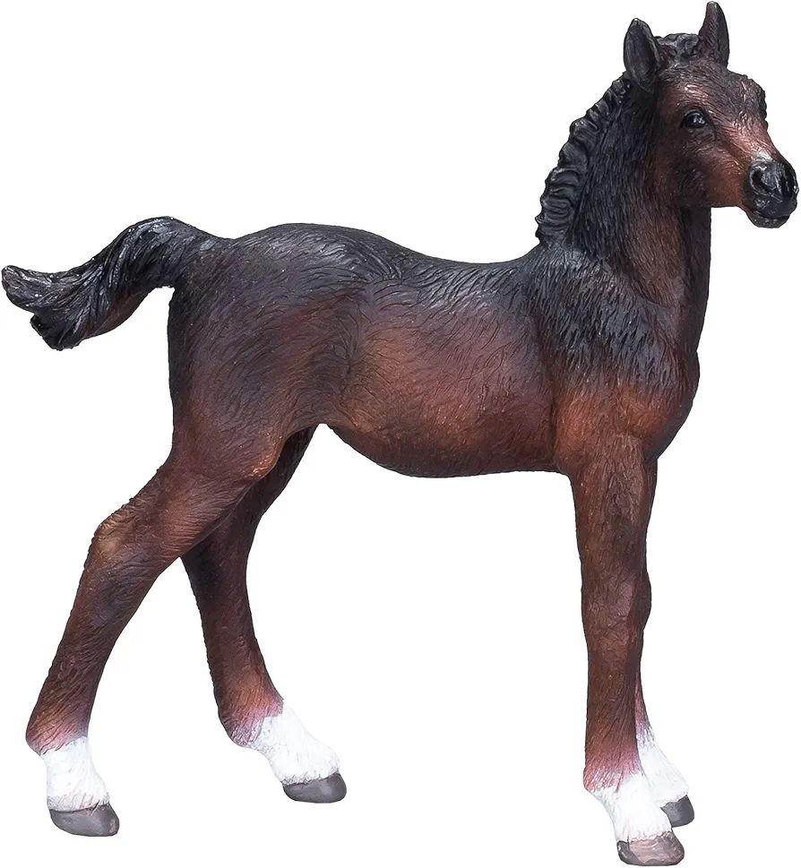 MOJO Hanoverian Foal Bay Realistic Equestrian Horse Club Hand Painted Toy Figurine