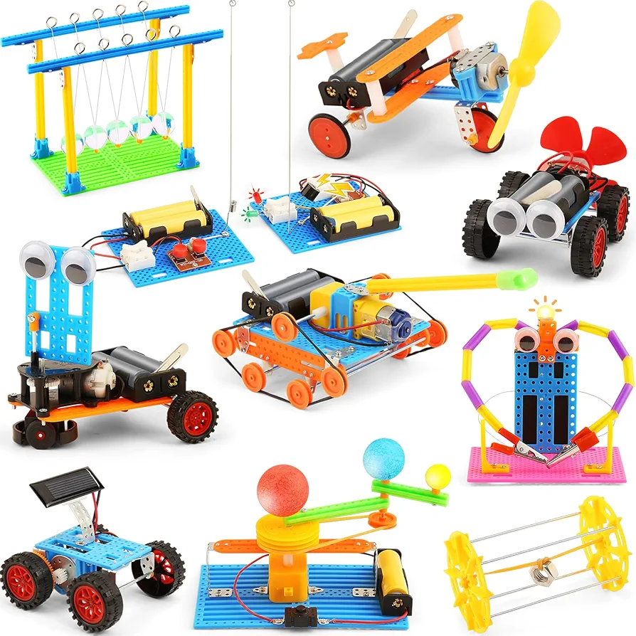 10 Set Science Kits STEM Toys Robotics Robot Building Kit Engineering Activities for Kids Boys Girls 6-8 8-12