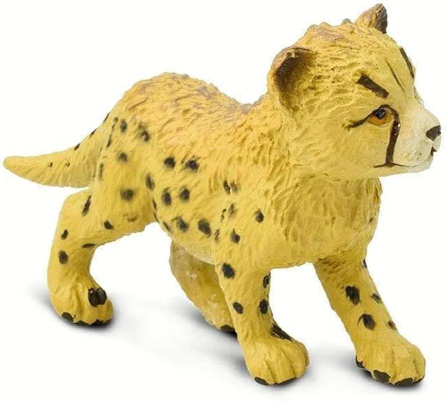 Safari Ltd. Cheetah Cub Figurine - Lifelike 2.5" Figure - Educational Toy for Boys, Girls, and Kids Ages 3+