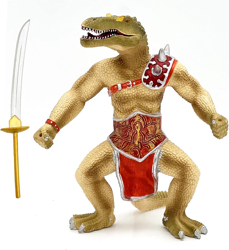 Dinosaur Warrior Toys, Spinosaurus Warrior with Moveable Jaw and Weapon, Dinosaur Warrior Action Figure for Kids Gifts (Spinosaurus)