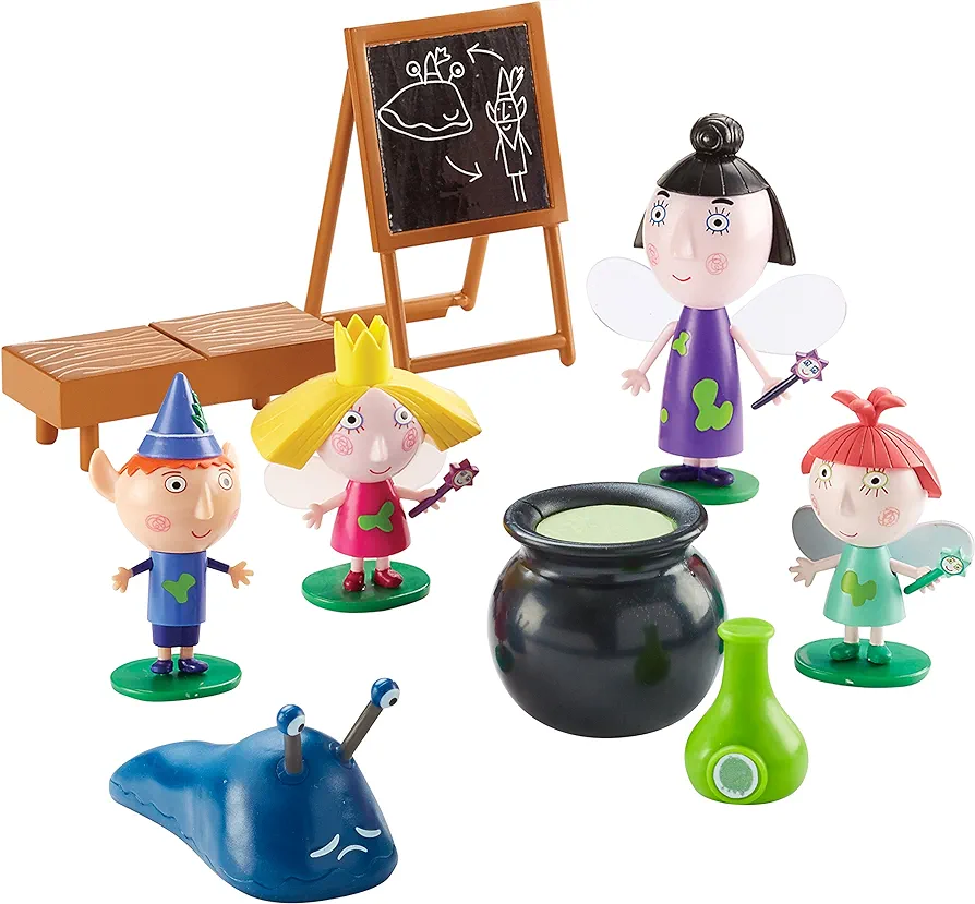 Ben & Holly Magic Potion Class, Scaled Preschool Figures, Imaginative Play, Little Kingdom, Nanny Plum