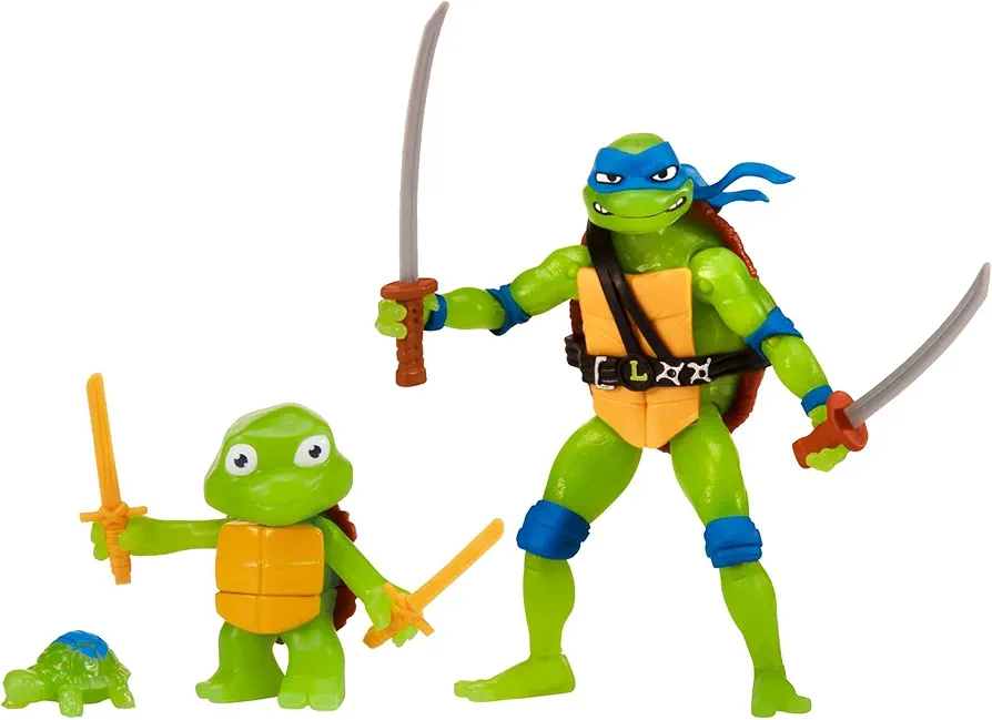 Teenage Mutant Ninja Turtles: Mutant Mayhem Making of a Ninja Leondardo Action Figure 3-Pack