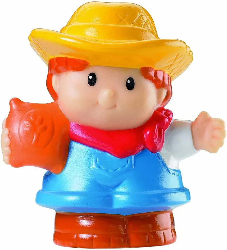 Little People Farmer (2005) - Replacement Figure - Classic Fisher Price Collectible Figures - Loose Out Of Package (OOP) - Zoo Circus Ark Pet Castle