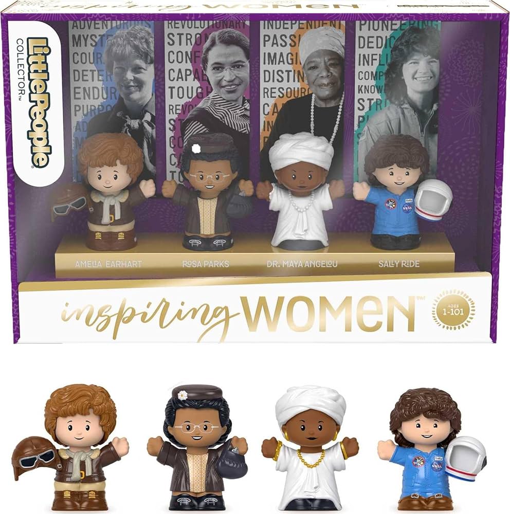 Little People Collector Inspiring Women Special Edition Set, 4 Figures for Adults & Fans in Display Box