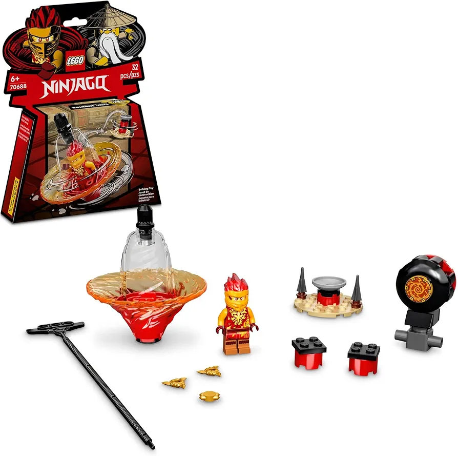 LEGO NINJAGO Kai’s Spinjitzu Ninja Training 70688 Spinning Toy Building Kit with NINJAGO Kai; Gift for Kids Aged 6+ (32 Pieces)