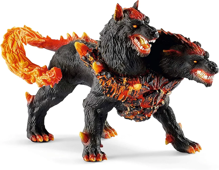 Schleich Eldrador Creatures, Lava Monster Mythical Creatures Toys for Kids, Hellhound Action Figure, Ages 7+