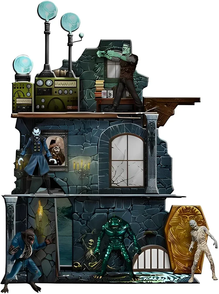 Monsters 5 Points Tower of Fear Deluxe Action Figure Boxed Set [Includes Dracula, Frankenstein's Monster, Mummy, Sea Creature & Werewolf]