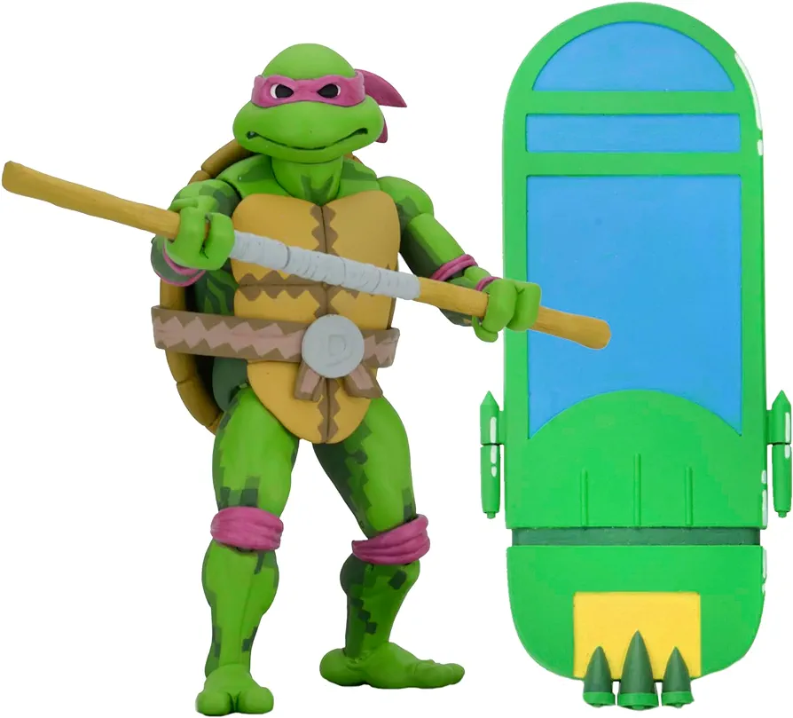 NECA Collectible Teenage Mutant Ninja Turtles in Time 7" Scale Action Figure - Donatello