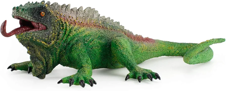 Fantarea Realistic Green Wild Animal Model Figures Lizard Figurines Party Favors Supplies Cake Toppers Decoration Collection Set Education Toys for Boys Girls Kid Toddlers