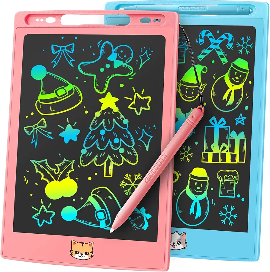 2 Pack LCD Writing Tablet for Kids, Preschool Toys for Twin Girl Boy Baby, Toddler Drawing Board Toy for Ages 3 4 5 6 7 8 Years Old, Birthday Christmas Basket Stuffers for Kids