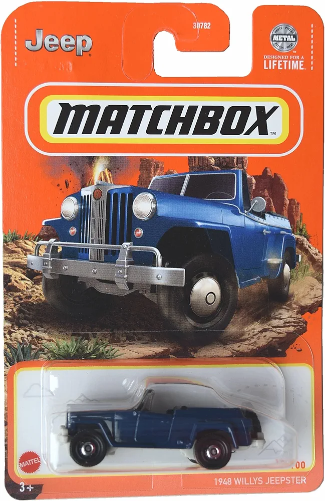 Matchbox 1948 Willys Jeepster, Blue 10/100, HVL74