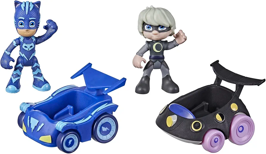 PJ Masks Catboy vs Luna Girl Battle Racers Preschool Toy, Vehicle and Action Figure Set for Kids Ages 3 and Up