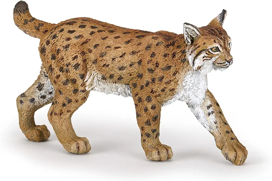 Papo -Hand-Painted - Figurine -Wild Animal Kingdom - Lynx -50241 -Collectible - for Children - Suitable for Boys and Girls- from 3 Years Old