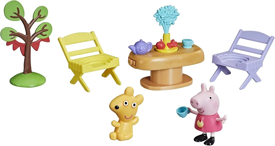 Peppa Pig Peppa's Adventures Tea Time with Peppa Accessory Set Preschool Toy, Figure and 5 Accessories, for Ages 3 and up