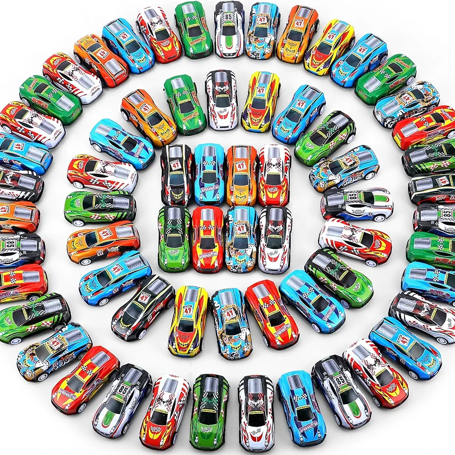 140 Pieces Pull Back Cars for Kids Mini Car Toys Bulk Metal Race Vehicles Party Favors Goodie Bag Stuffers Classroom Prizes for Boys Girls Toddlers