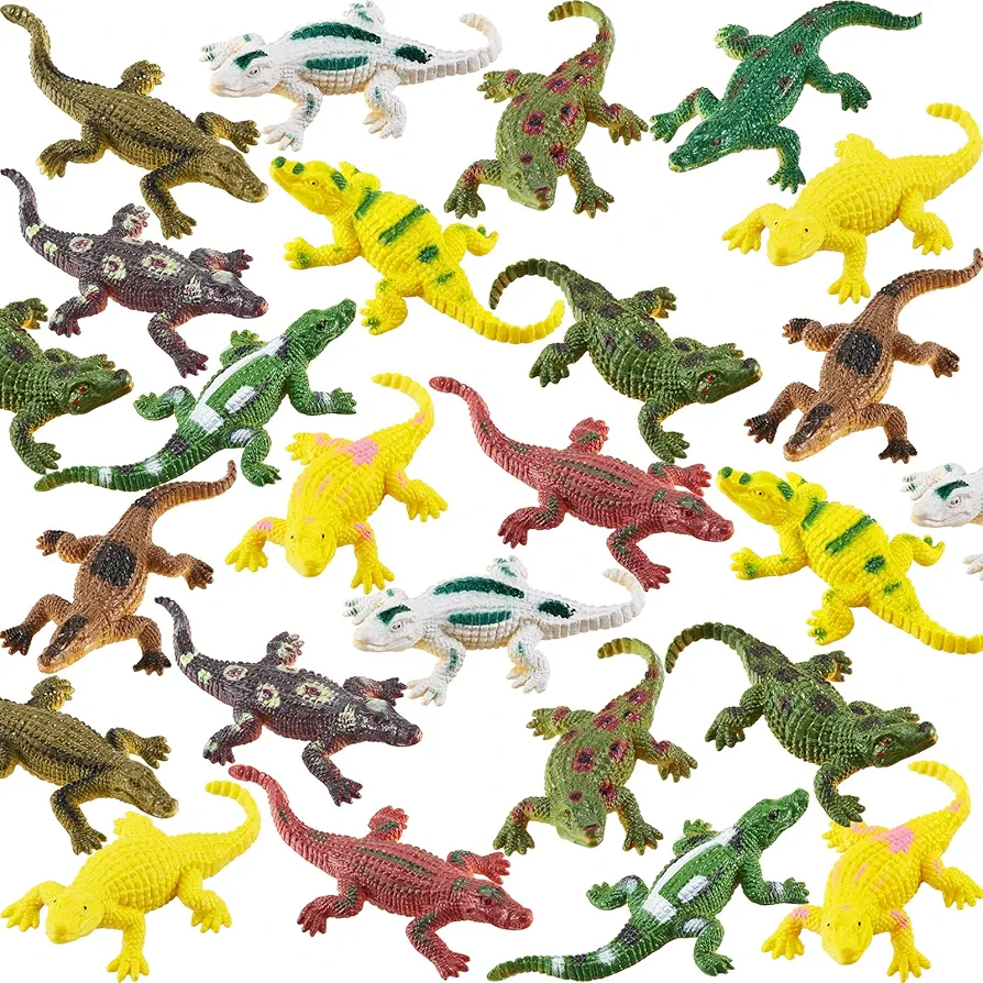 Crocodile Toy Alligator Toy Simulation Realistic Crocodile Toy Plastic Alligator Wild Life Jungle Animal Model Figure Toy Alligators and Crocodiles for Play (36 Pieces)