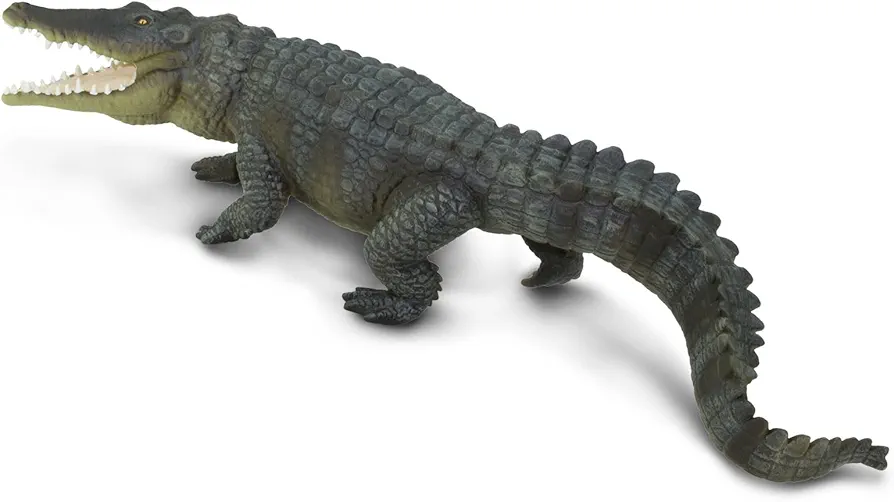 Safari Ltd. Saltwater Crocodile Figurine - Detailed 12" Plastic Model Figure - Fun Educational Play Toy for Boys, Girls & Kids Ages 18M+