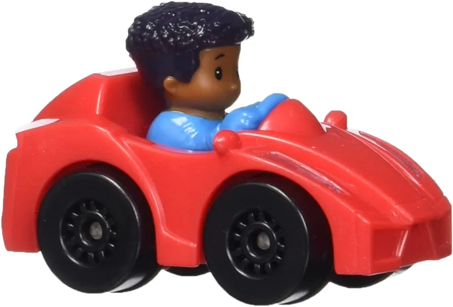 Fisher-Price Little People Vehicle Wheelie Red Toy Figure for Children from 18 Months