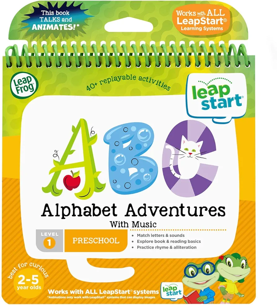 LeapFrog LeapStart Preschool Activity Book: Alphabet Adventures and Music