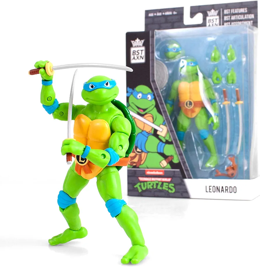 Loyal Subjects - BST AXN Teenage Mutant Ninja Turtles Leonardo 5 Action Figure (Net)