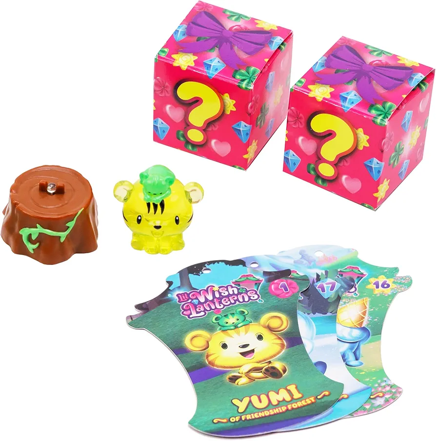 Mystery Toy Triple Pack with Light-Up Base, Contains 1 Exposed Figure and 2 Random Collectible Figures, Gift for Girls, Light Up Collectible Toy, Styles May Vary, Friendship Tribe