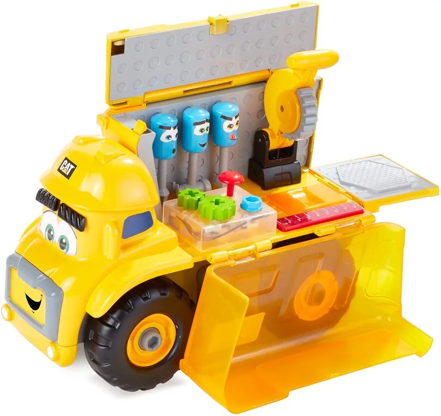 Cat Construction Junior Crew Fix-It Phillip Preschool Learning Set Construction Vehicle