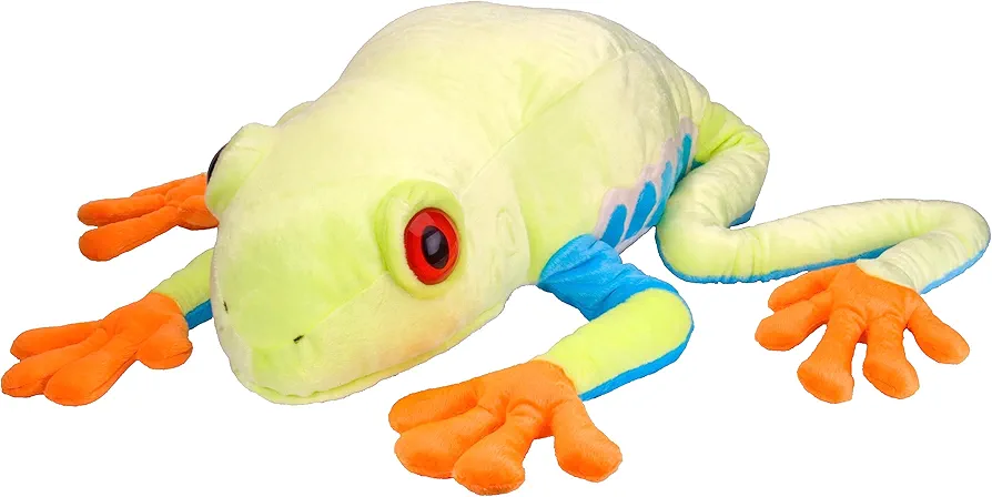 Wild Republic Jumbo Tree Frog Plush, Giant Stuffed Animal, Plush Toy, Gifts for Kids, 30 Inches