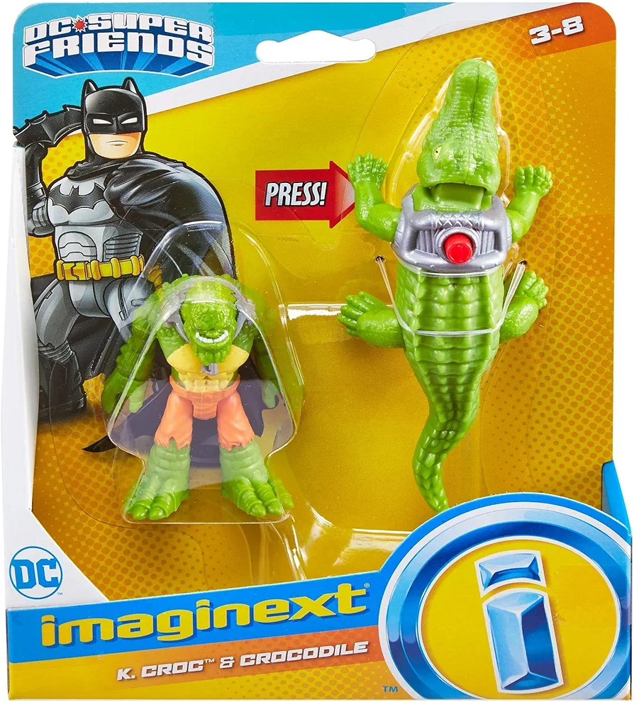 Fisher-Price DC Super Friends Imaginext DC Super Friends, K Croc & Crocodile Pet