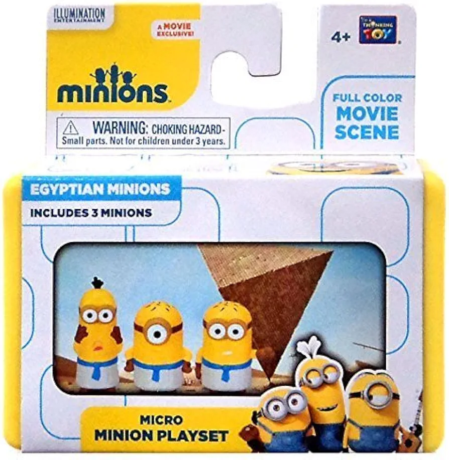 Thinkway Despicable Me Minions Movie Egyptian Minions 2-Inch Micro Playset