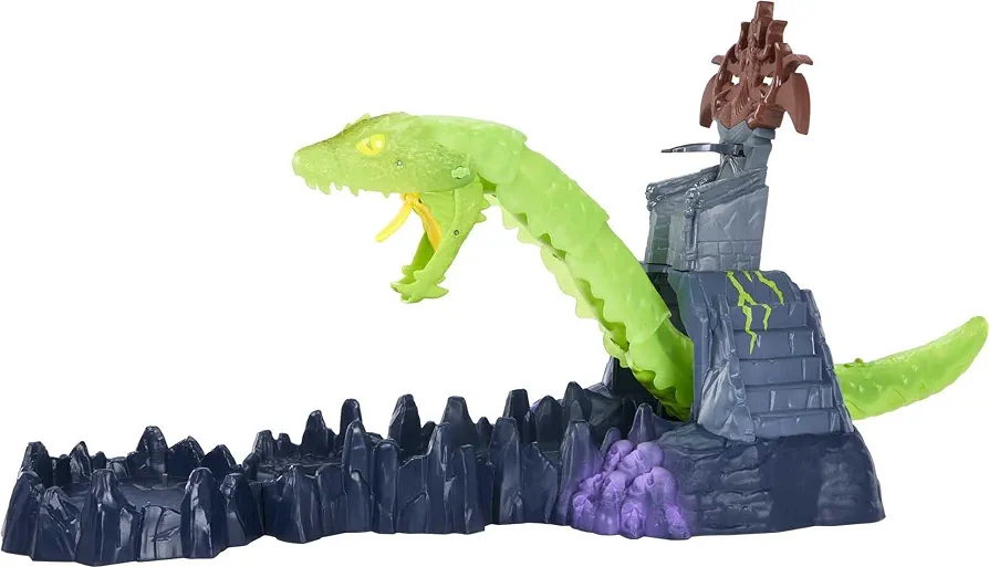 Masters of the Universe He-Man and The Chaos Snake Attack Playset, Skeletor Fortress with 2 Action Figures (He-Man & Skeletor), Gift for Adult Collectors & Motu Fans Ages 4 Years & Older