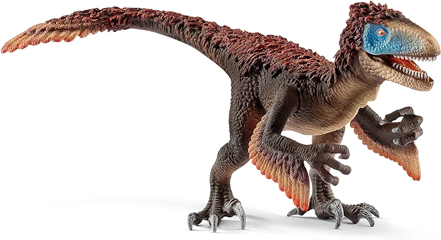 Schleich Dinosaurs Authentic Utahraptor Dinosaur Toy Figurine - Prehistoric Jurassic Adventure World Large Dino Series Toy with Realistic Moving Arms and Jaw for Boys and Girls, Gift for Kids Ages 4+