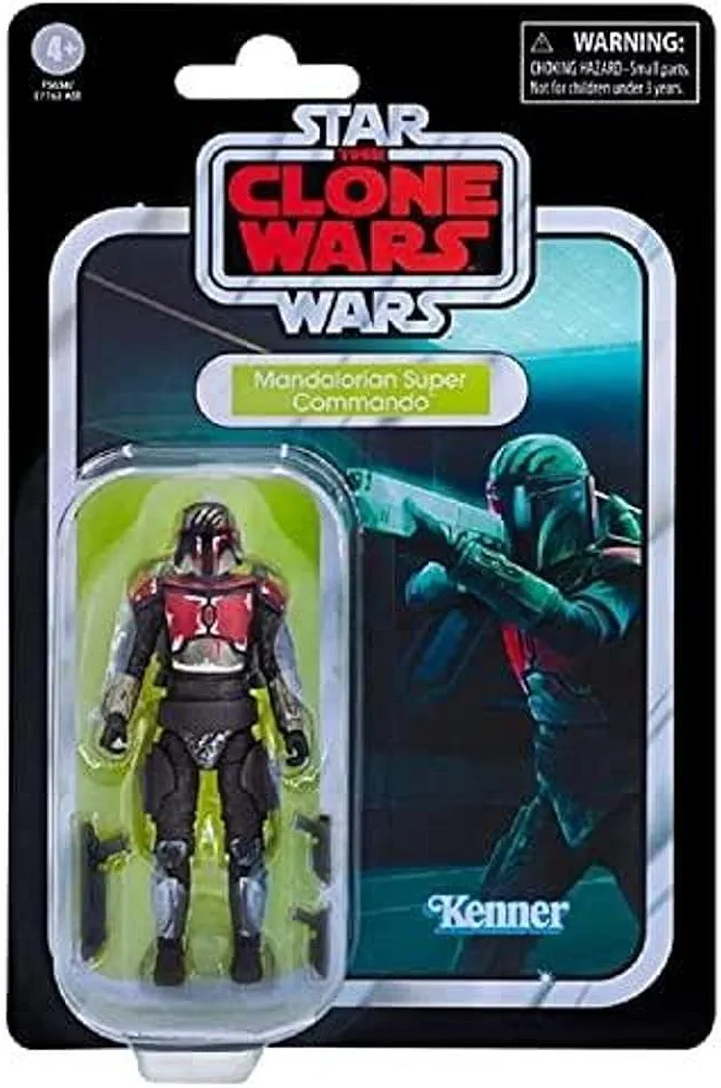 STAR WARS The Vintage Collection Mandalorian Super Commando Toy, 3.75-Inch-Scale The Clone Wars Action Figure Kids Ages 4 and Up, Multicolored (F5634)