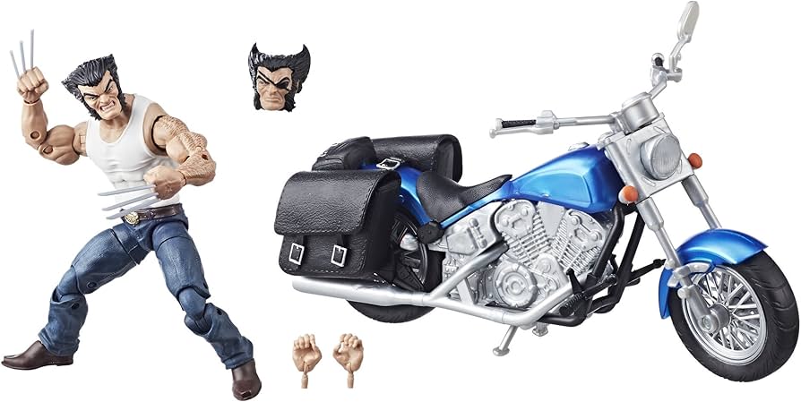 Marvel Legends Series 6-inch Wolverine and Motorcycle