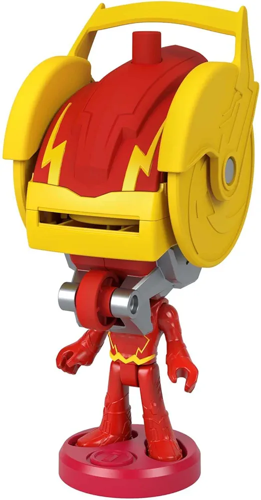 DC Super Friends Fisher-Price Imaginext, Head Shifters The Flash Figure & Speed Force Cycle Transforming Vehicle for Pretend Play